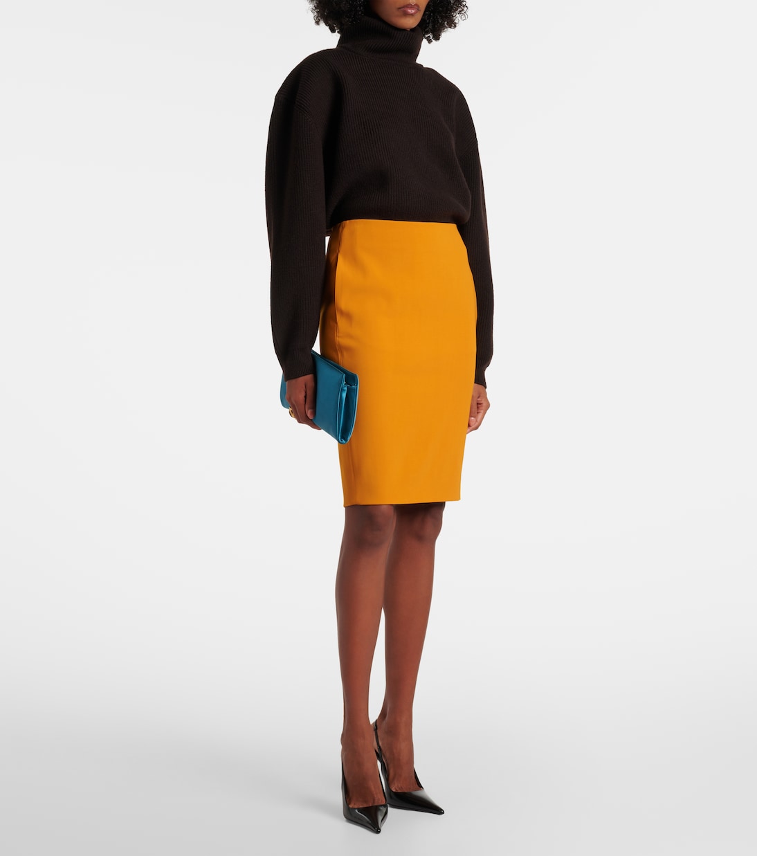 High-rise pencil skirt | Saint Laurent
