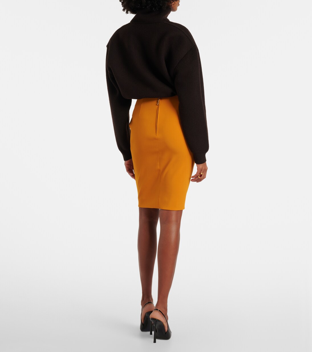 High-rise pencil skirt | Saint Laurent