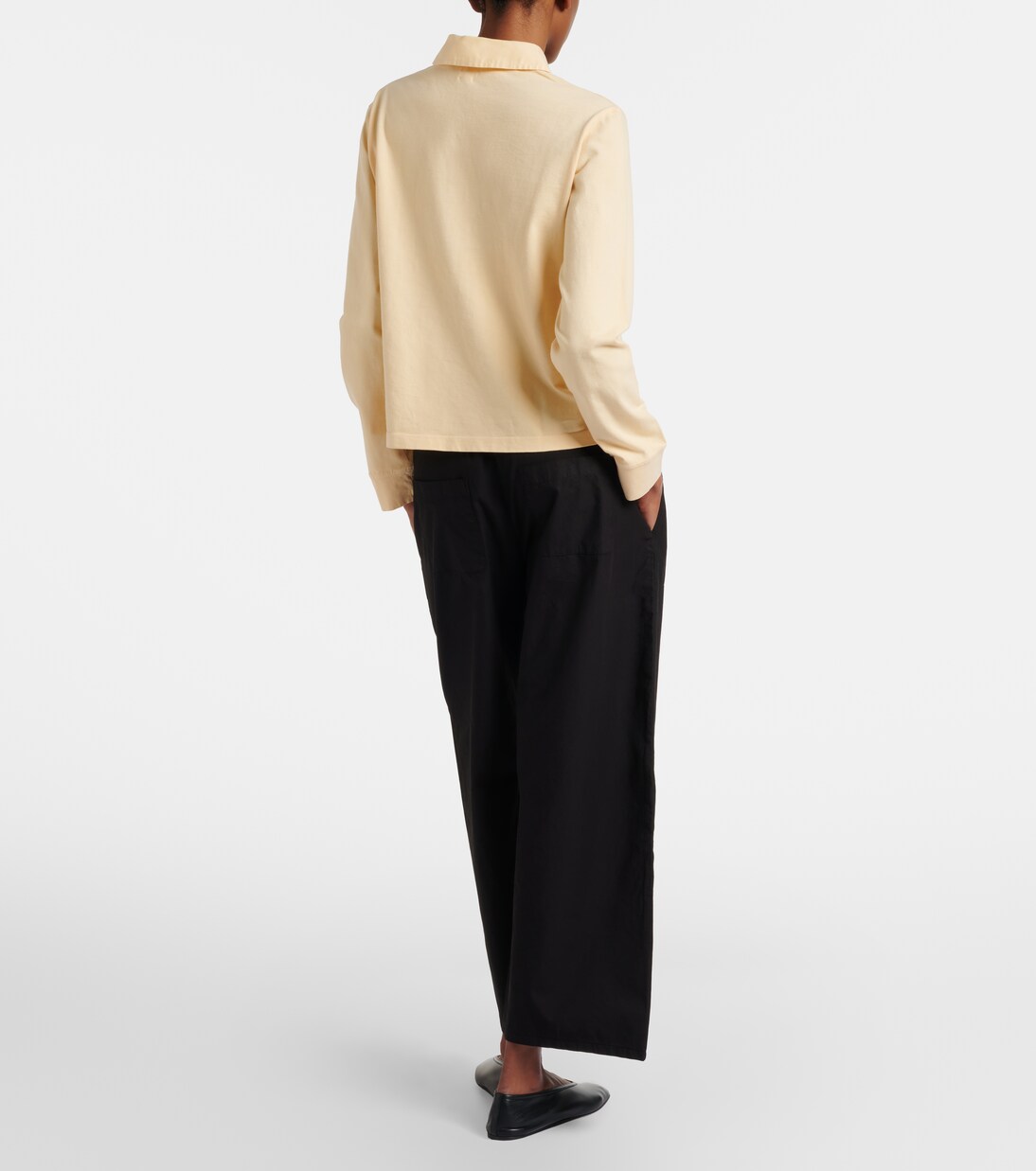 Kyoto cropped cotton wide-leg pants | Leset