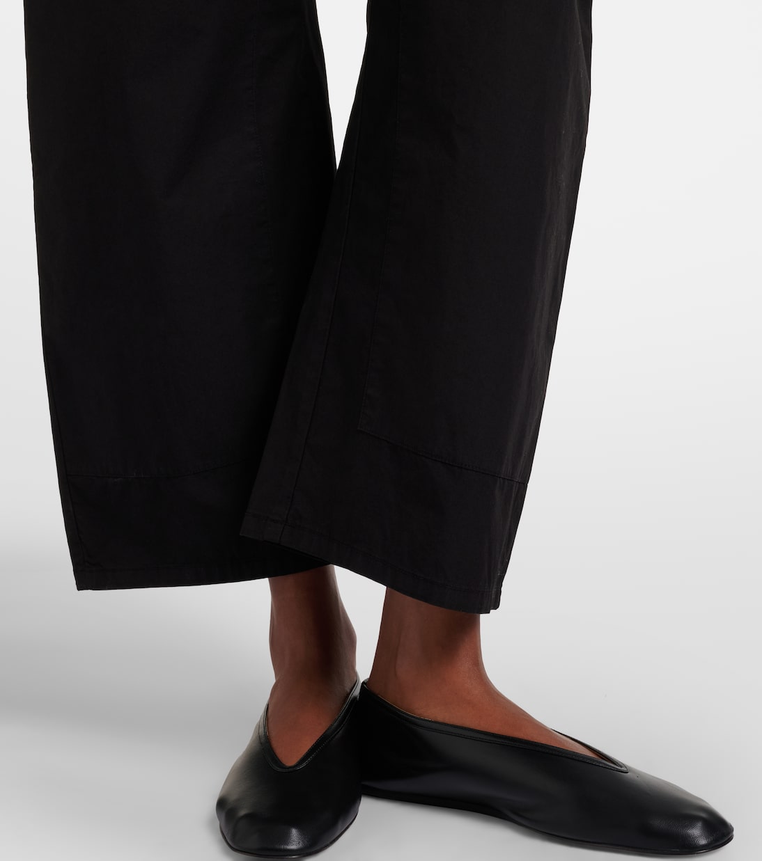 Kyoto cropped cotton wide-leg pants | Leset