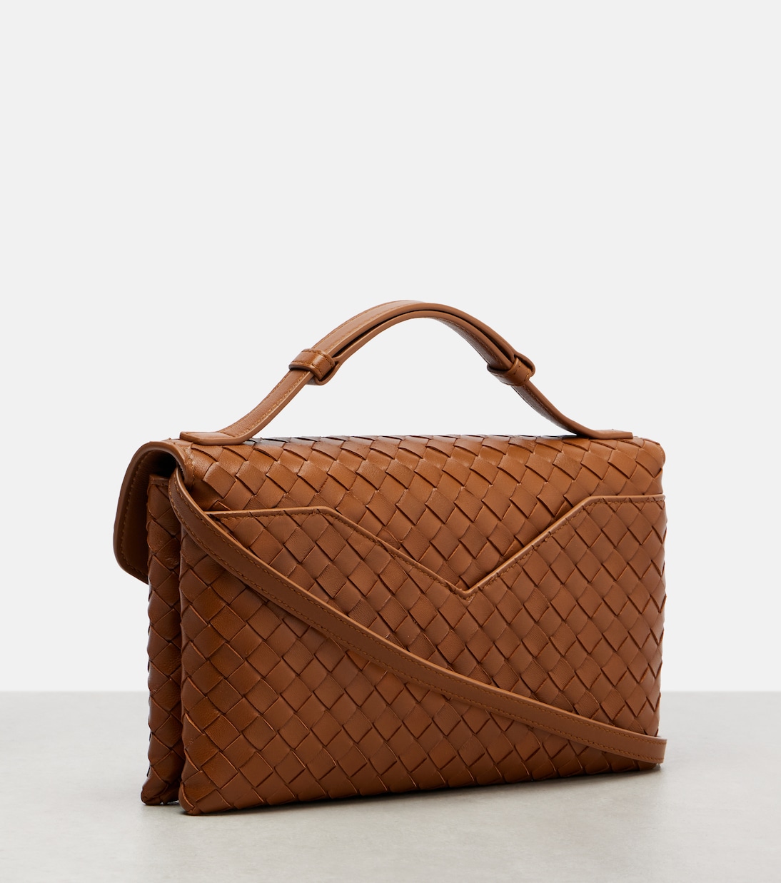 Knot Lock leather top-handle bag | Bottega Veneta