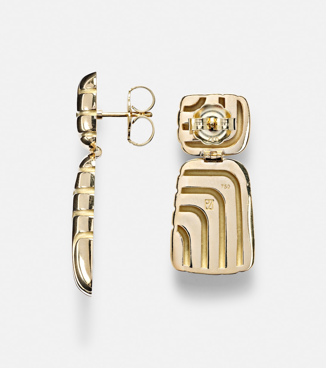 Pendientes Labyrinth de oro de 18 ct (750/1000) | Pamela Zamore