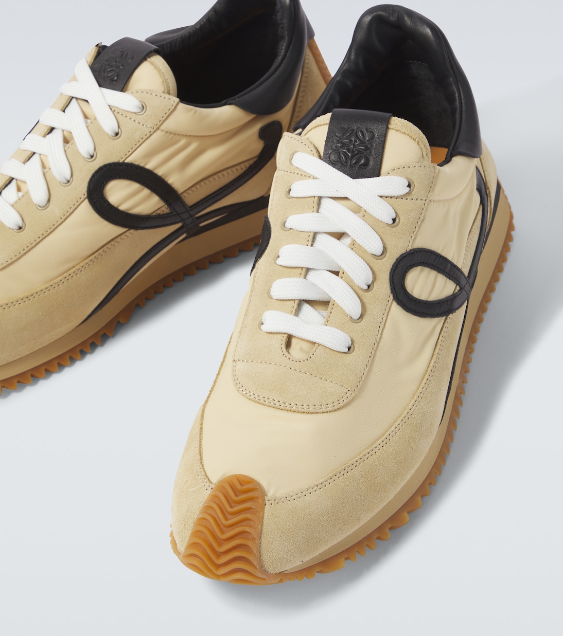 Ballet Runner 2.0 suede-trimmed sneakers | Loewe