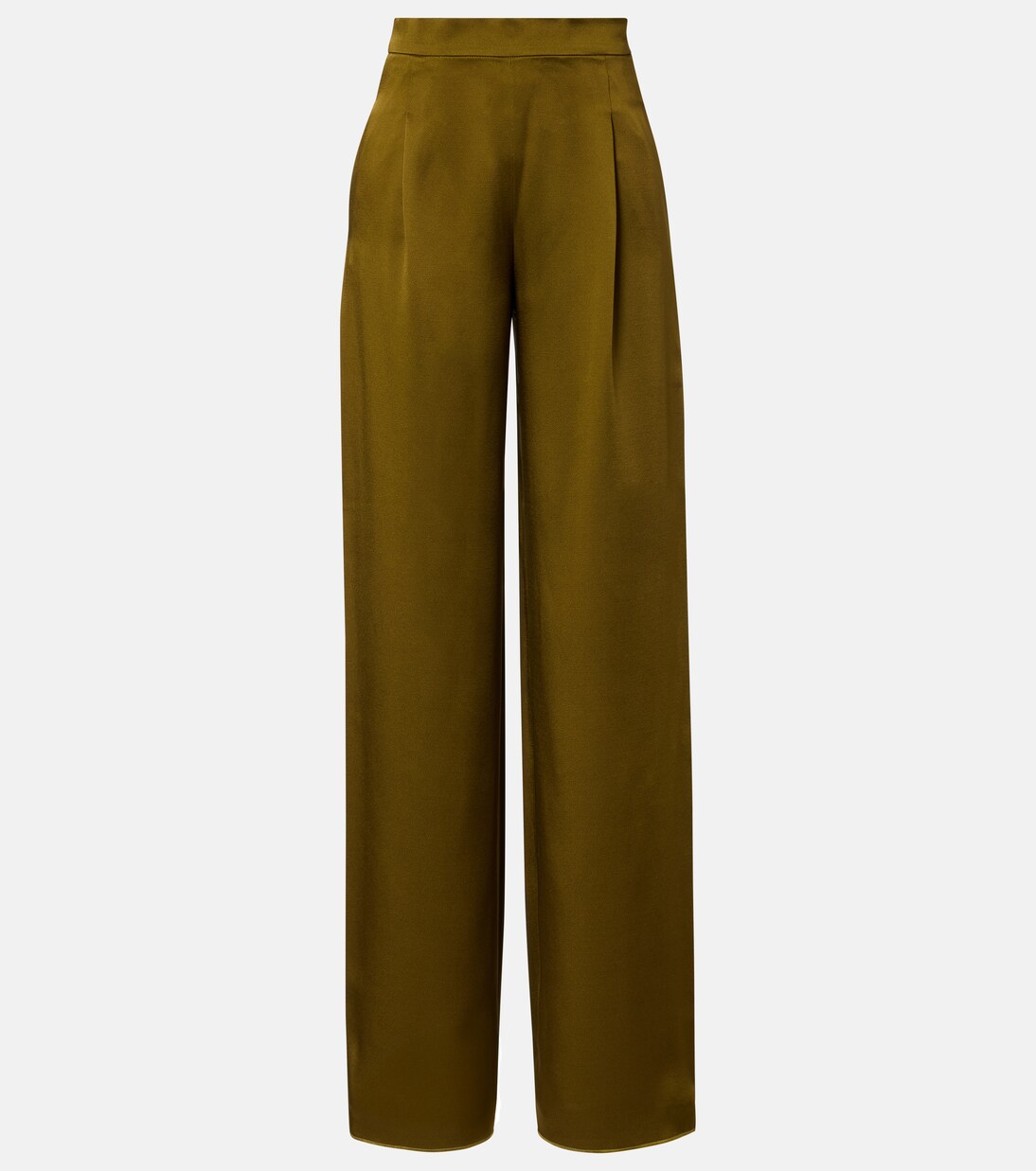 Cono satin wide-leg pants | Max Mara