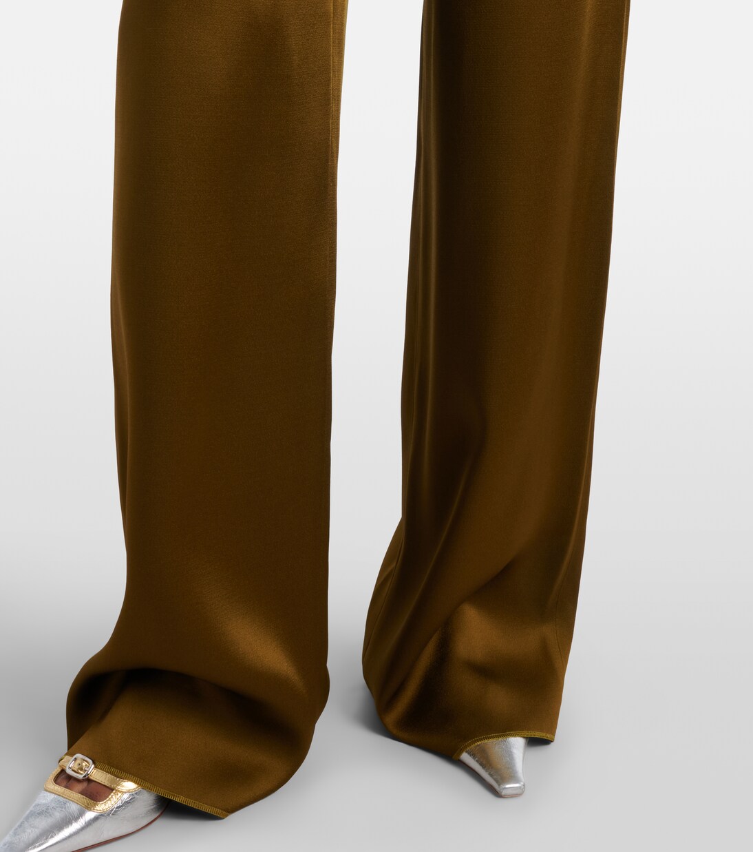 Cono satin wide-leg pants | Max Mara