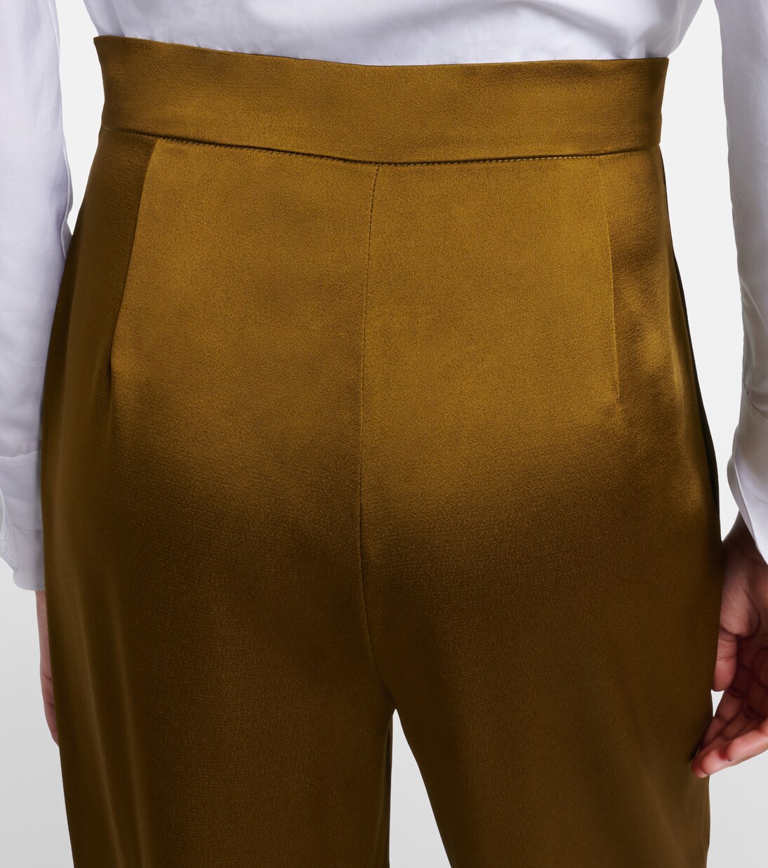 Cono satin wide-leg pants | Max Mara