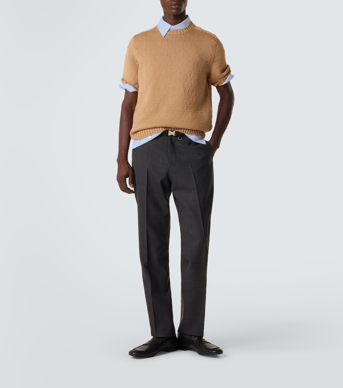 Virgin wool slim pants | Prada