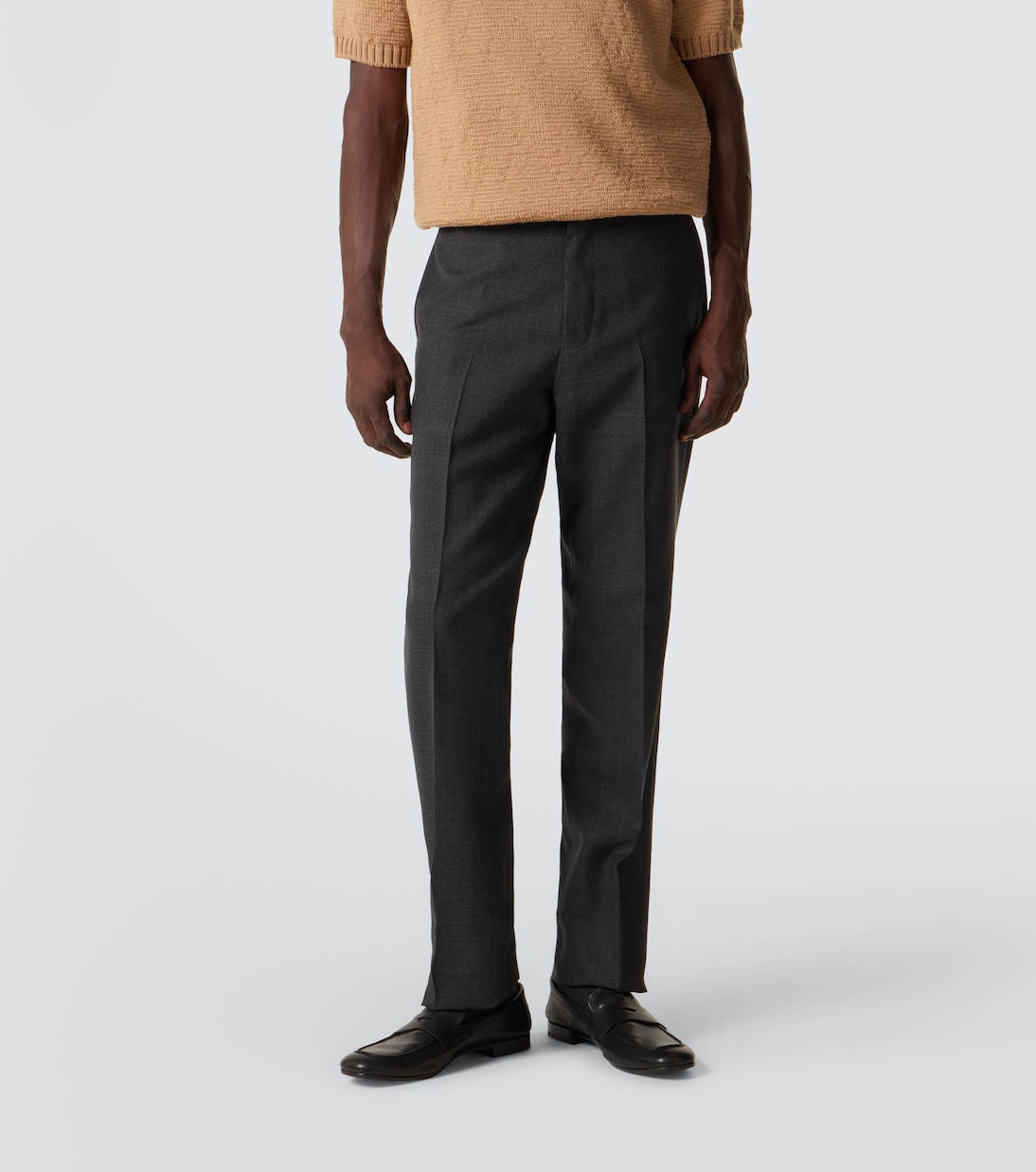 Virgin wool slim pants | Prada