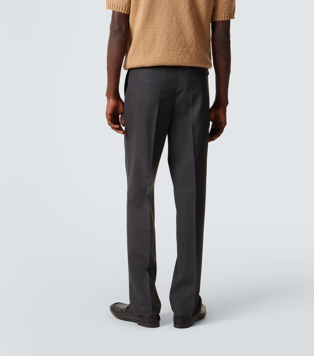 Virgin wool slim pants | Prada