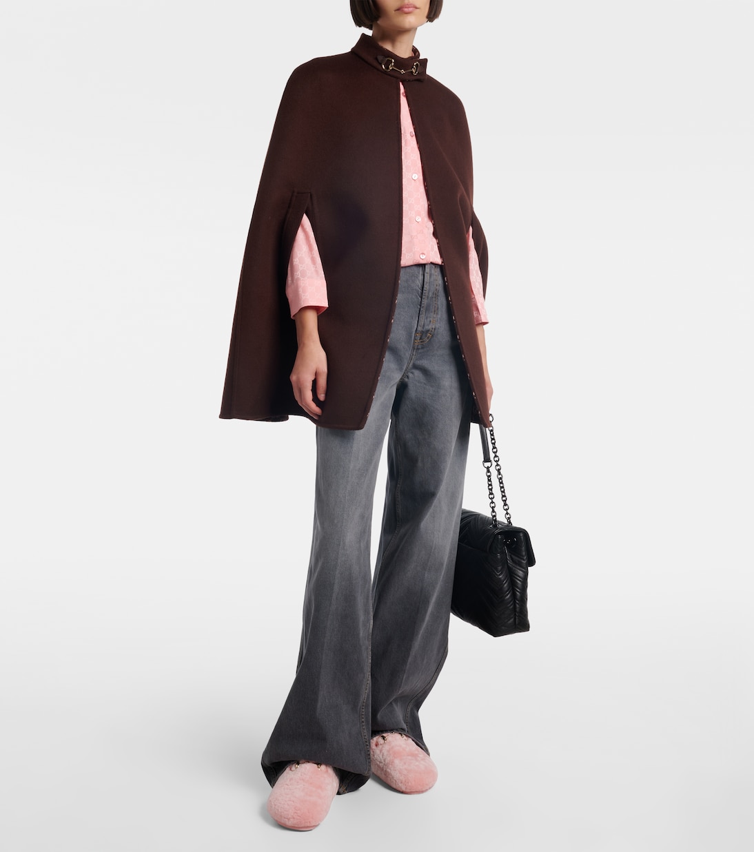 Horsebit shearling mules | Gucci