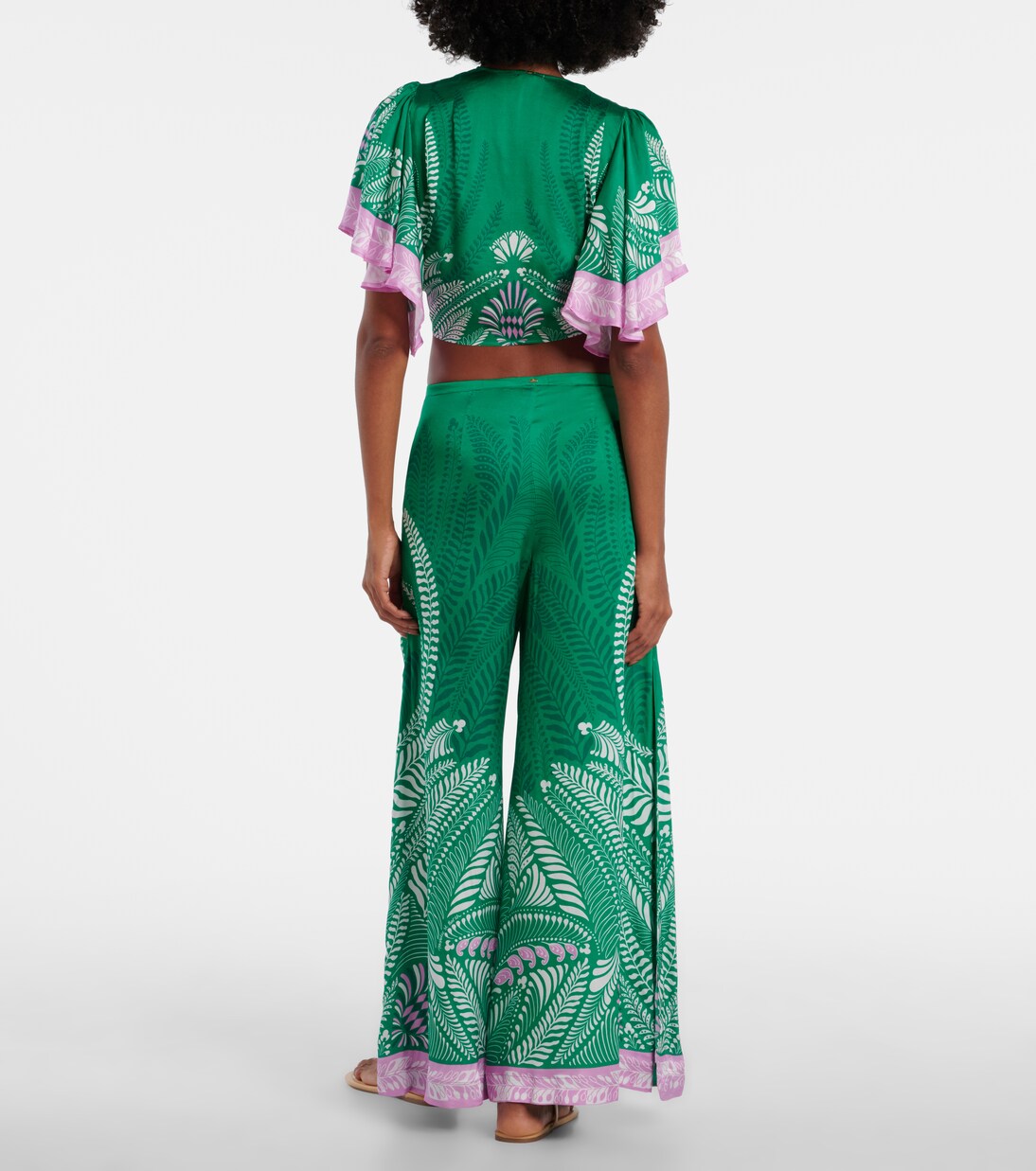 Bedruckte High-Rise-Hose Clea | Poupette St Barth
