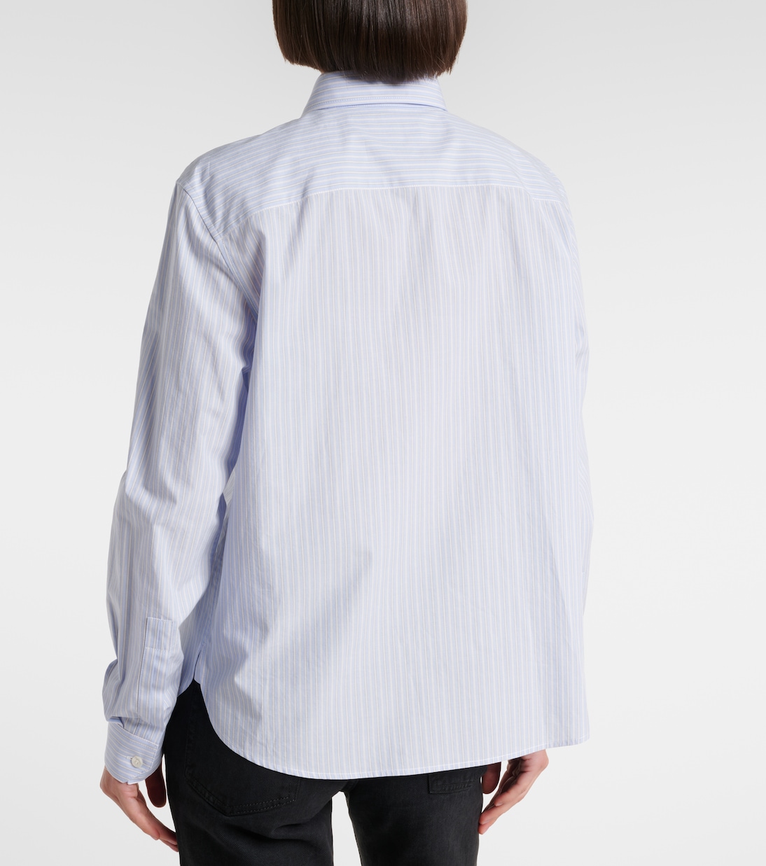 Striped cotton poplin shirt | Saint Laurent