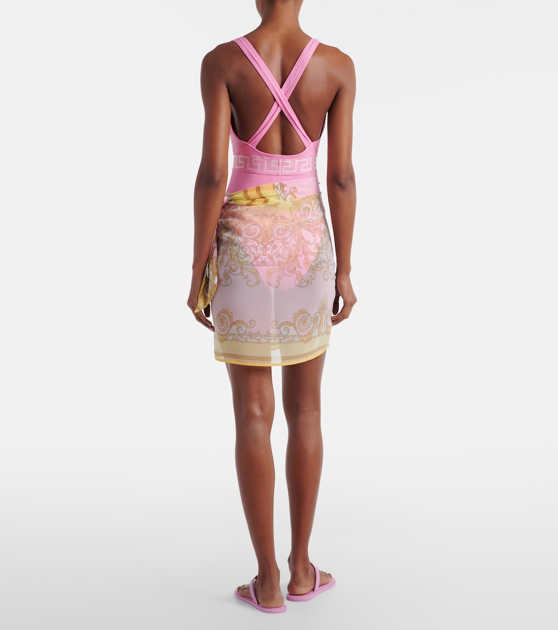 Spring Barocco beach cover-up | Versace