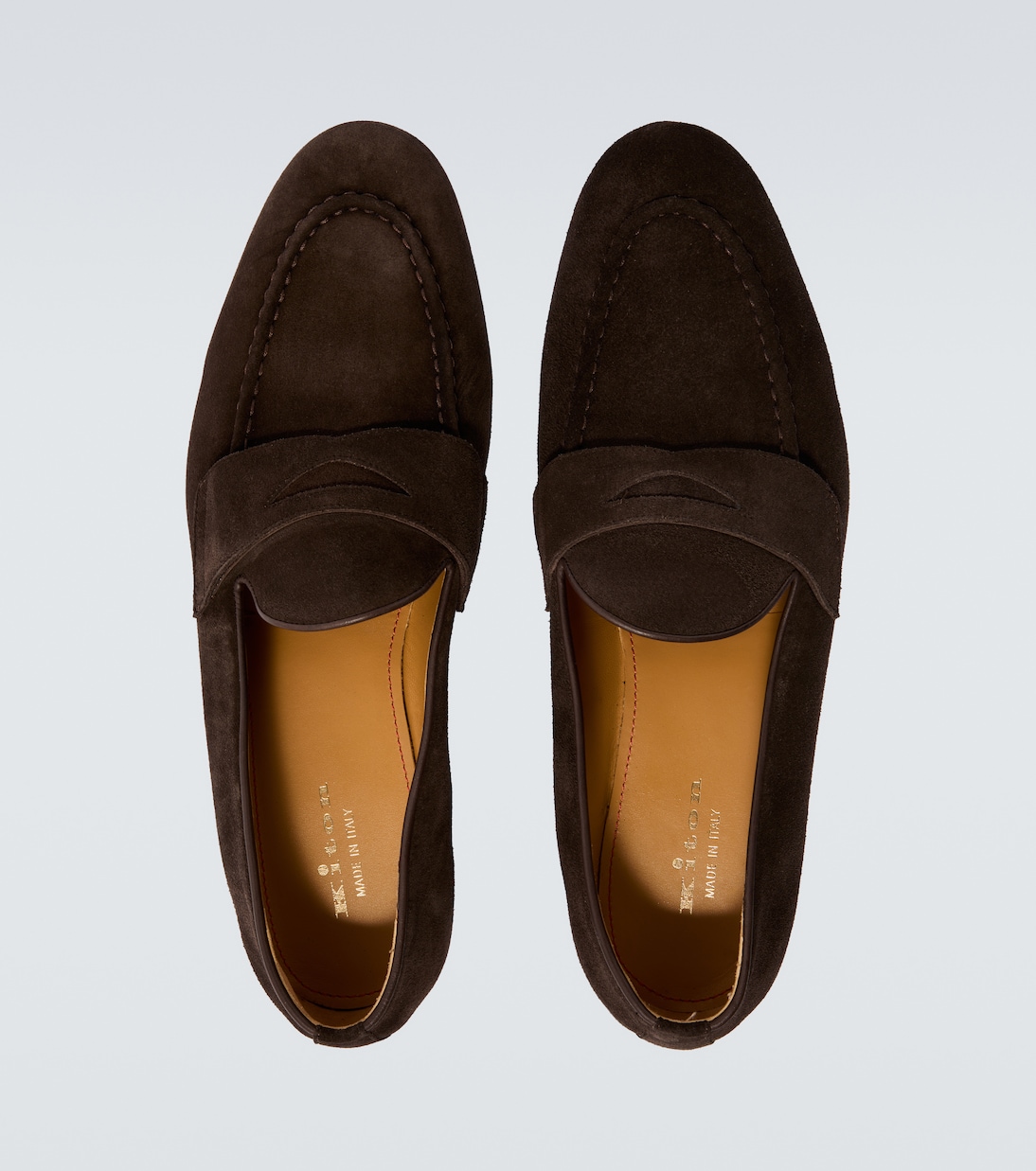 Suede penny loafers | Kiton