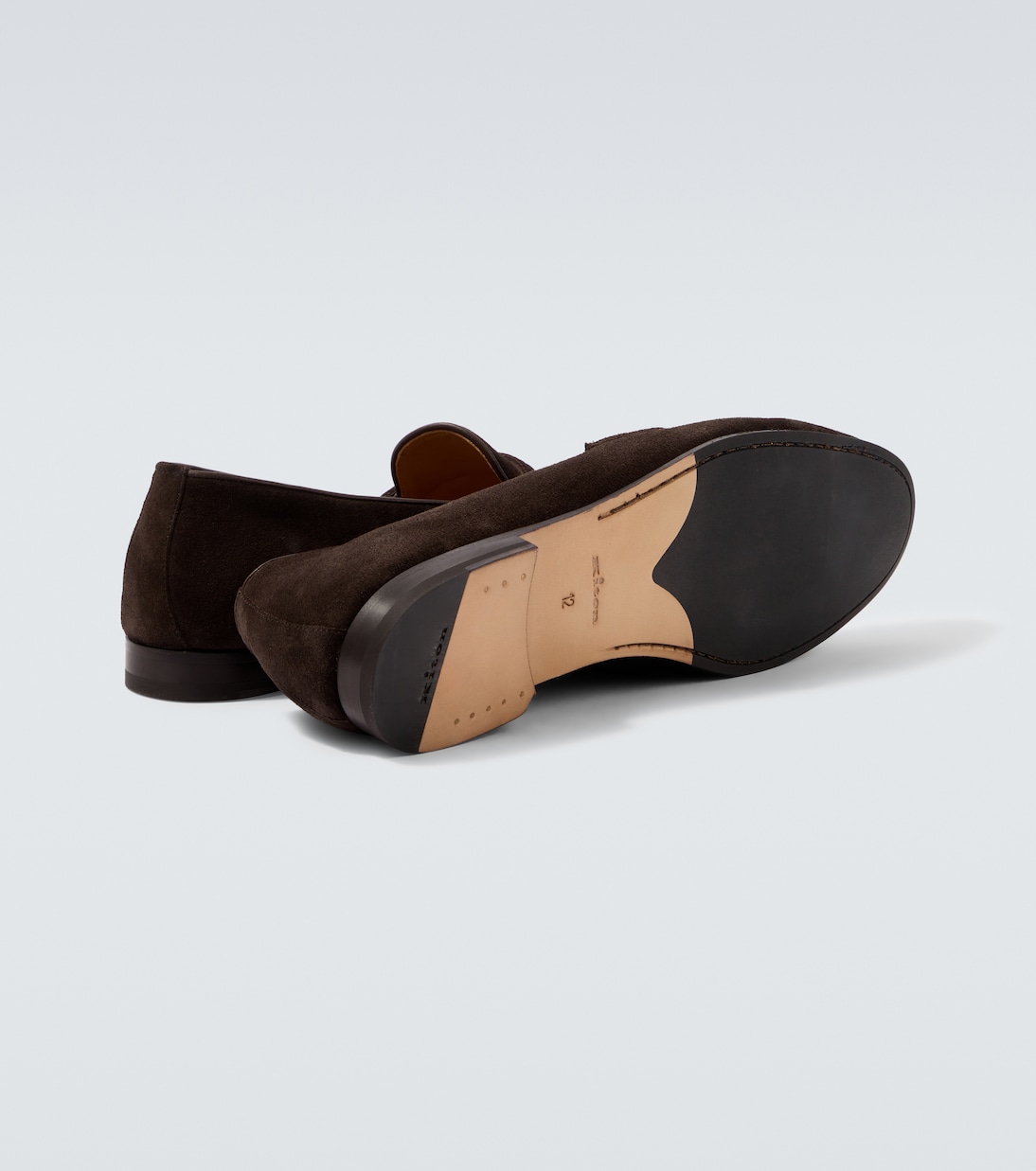 Suede penny loafers | Kiton