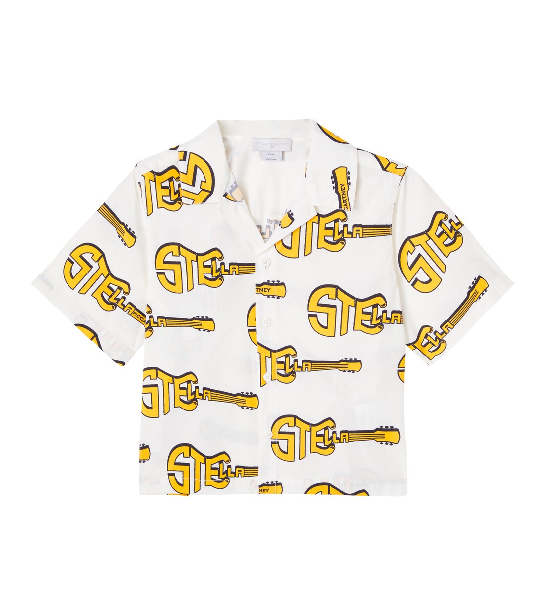 Chemise imprimée en coton à logo | Stella McCartney Kids
