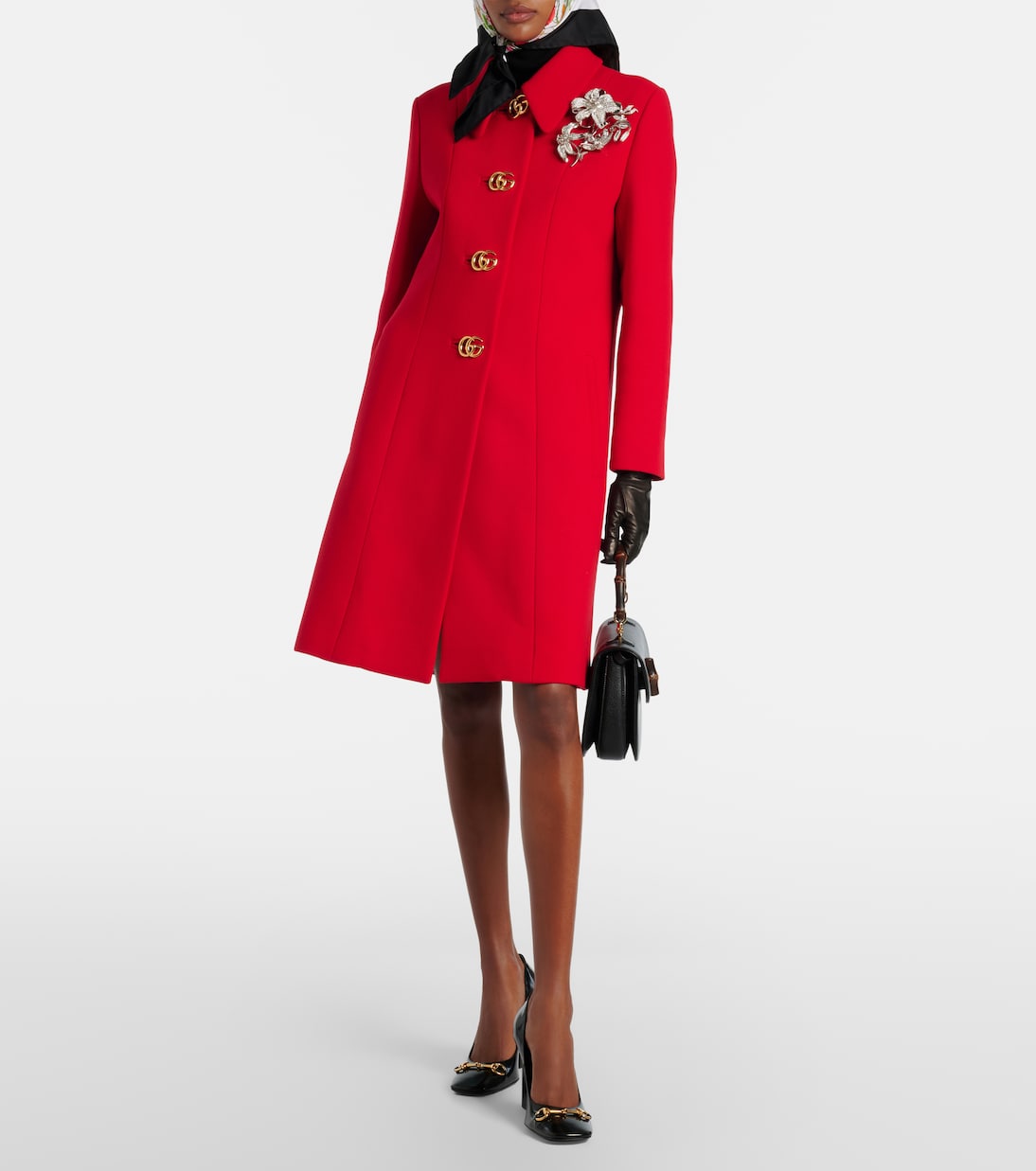 Double G wool coat | Gucci