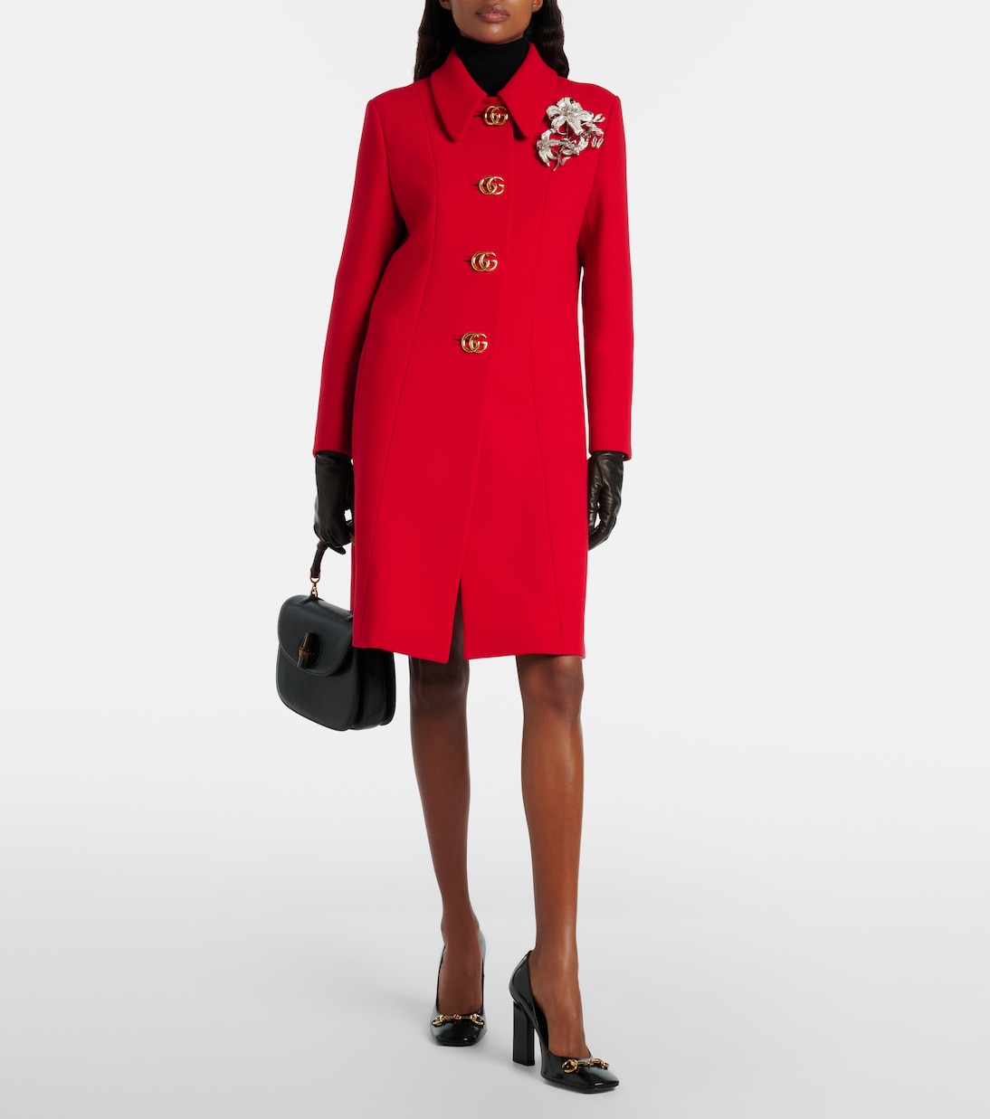 Double G wool coat | Gucci