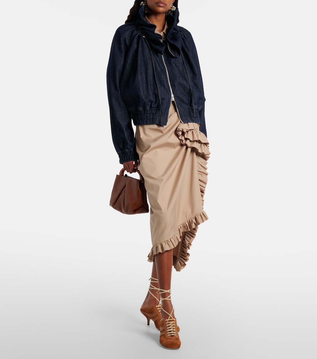 Mules 65 en daim et cuir | Dries Van Noten