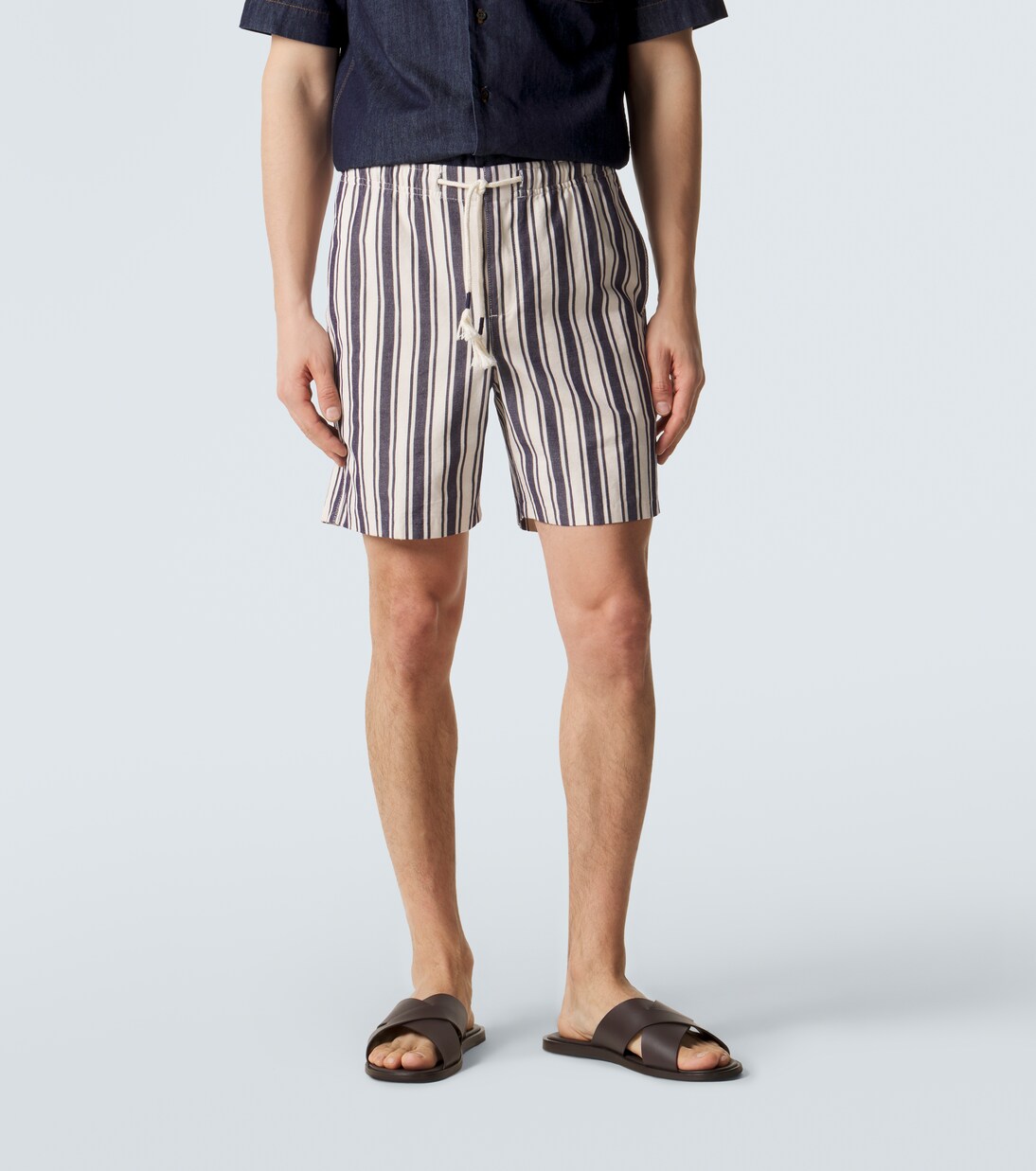 Alex striped cotton shorts | Orlebar Brown