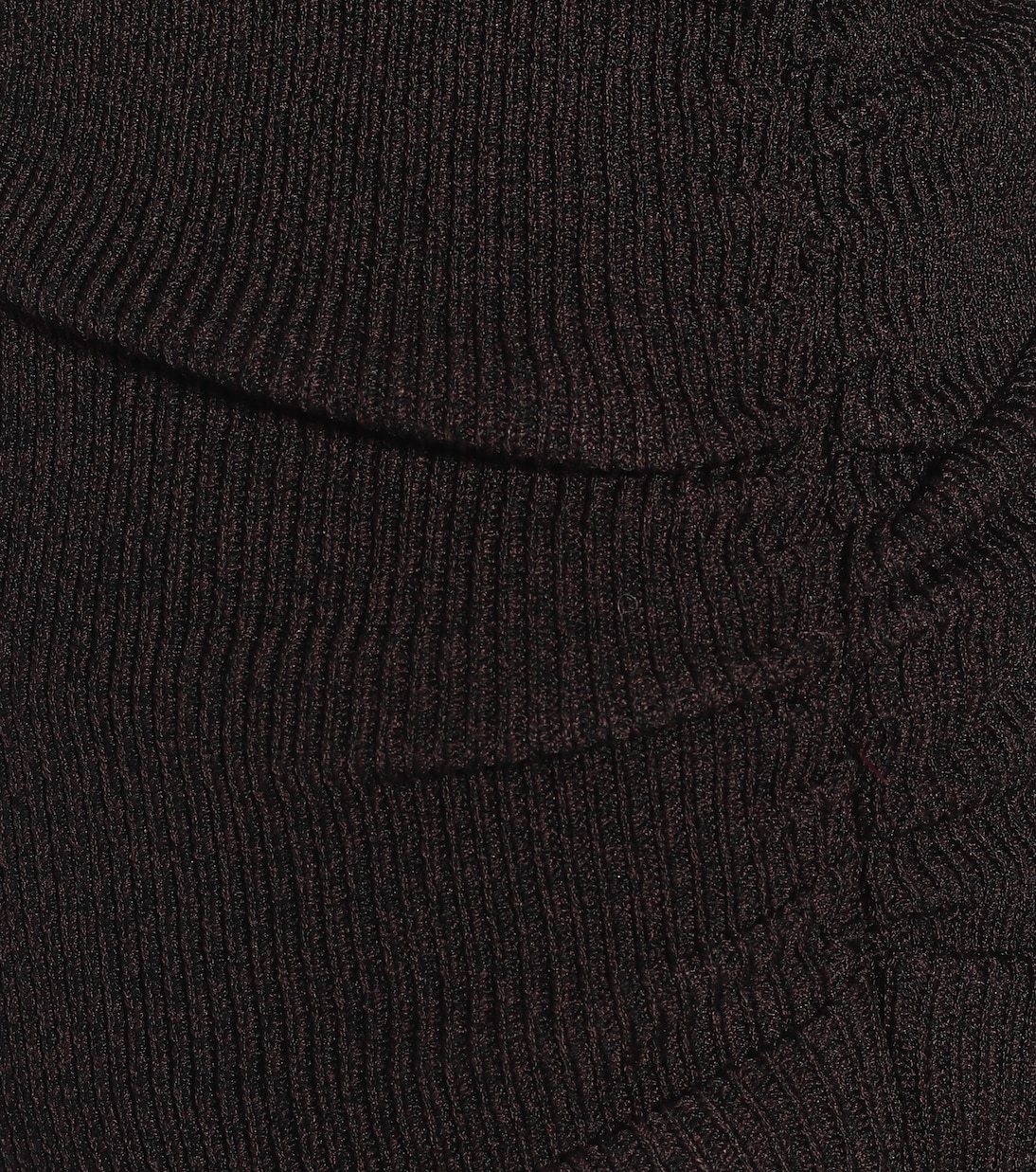 Mélange knit wrap top | Ganni