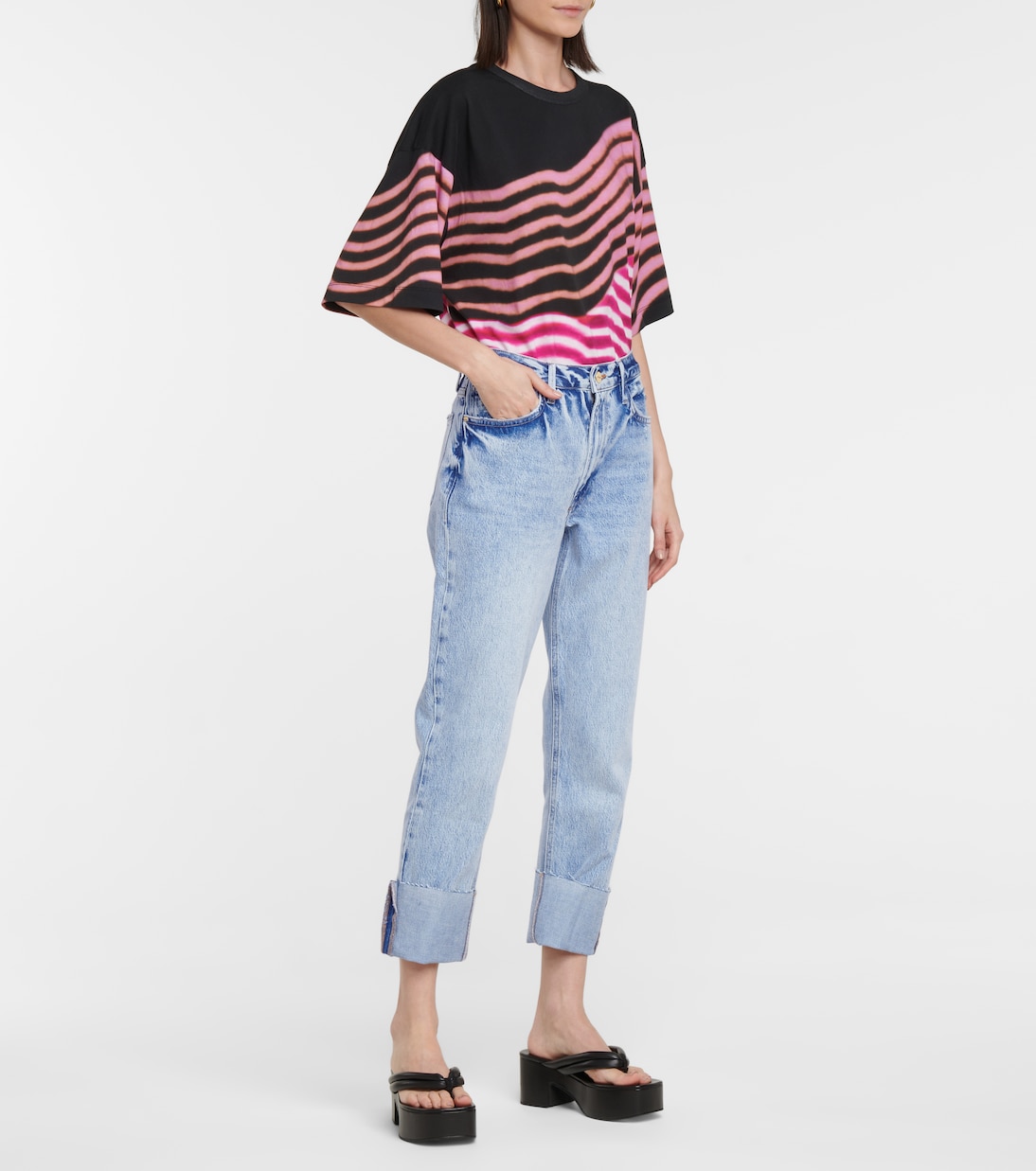 Le Piper high-rise straight jeans | Frame