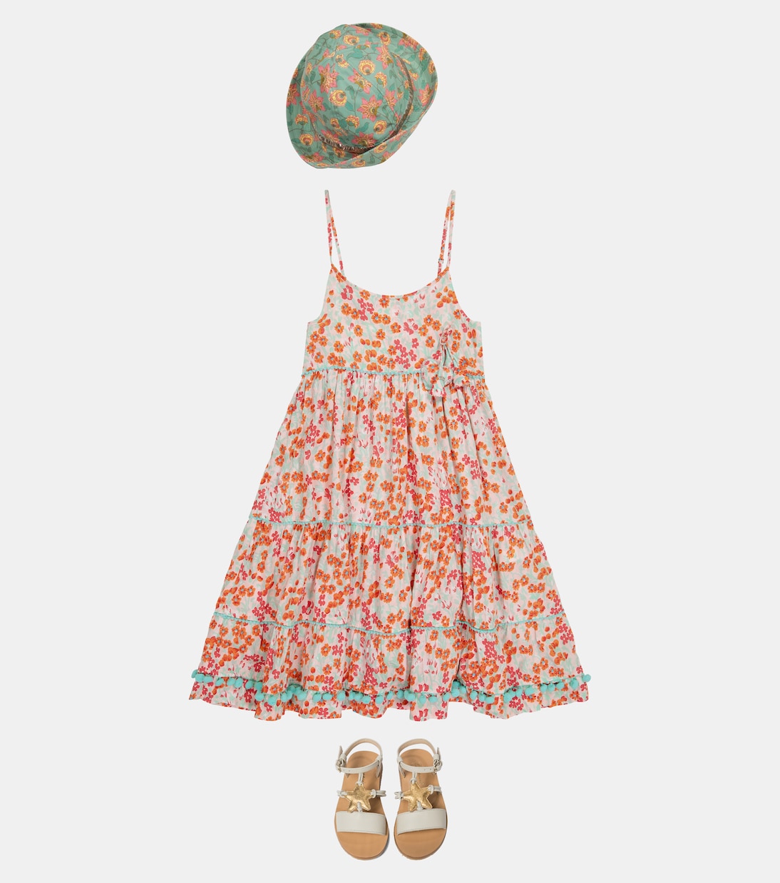 Abito Pippa a stampa floreale | Poupette St Barth Kids