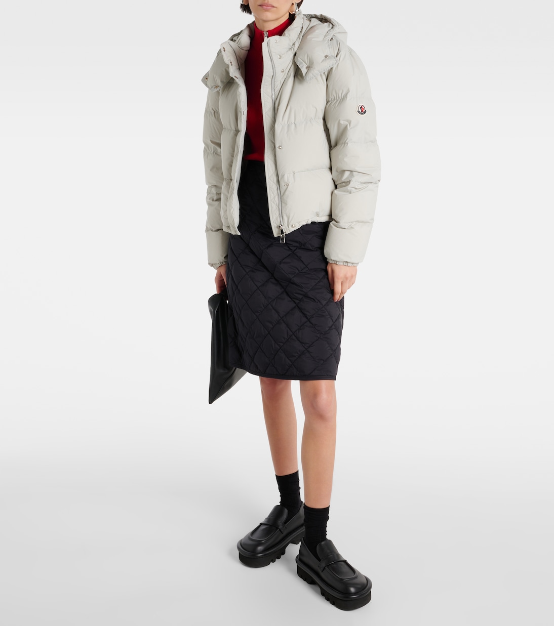 Falda de plumas de tiro alto | Moncler