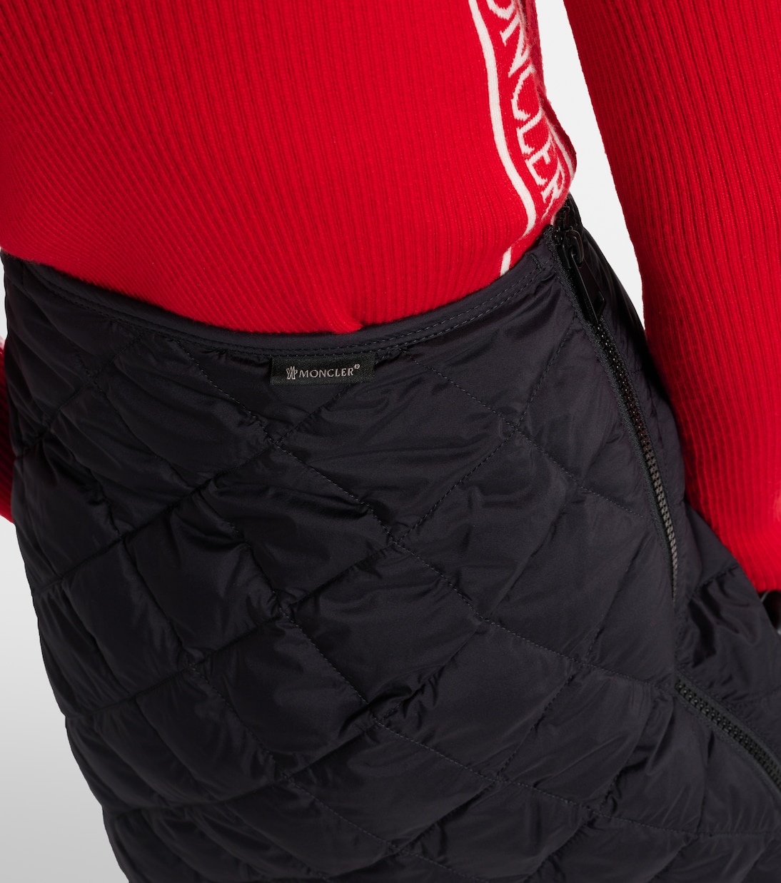 Falda de plumas de tiro alto | Moncler