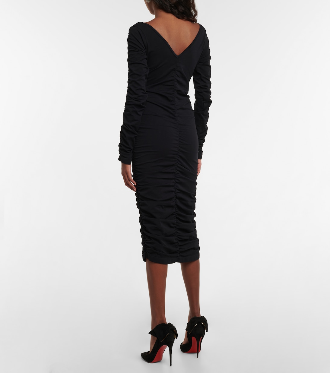 Ruched midi dress | Helmut Lang