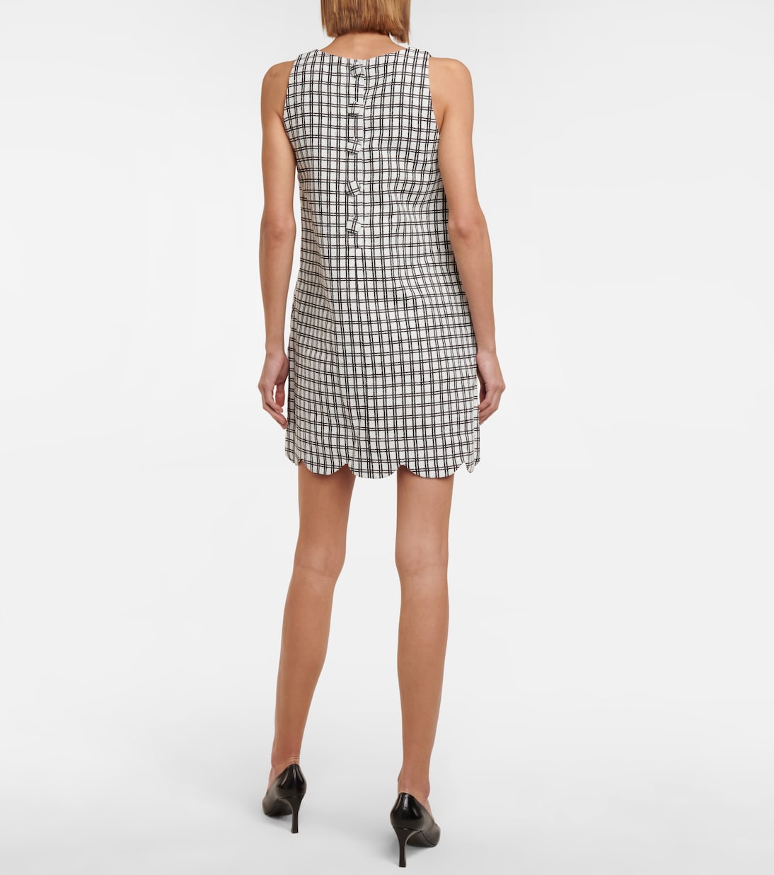Scallop checked minidress | Lisa Marie Fernandez