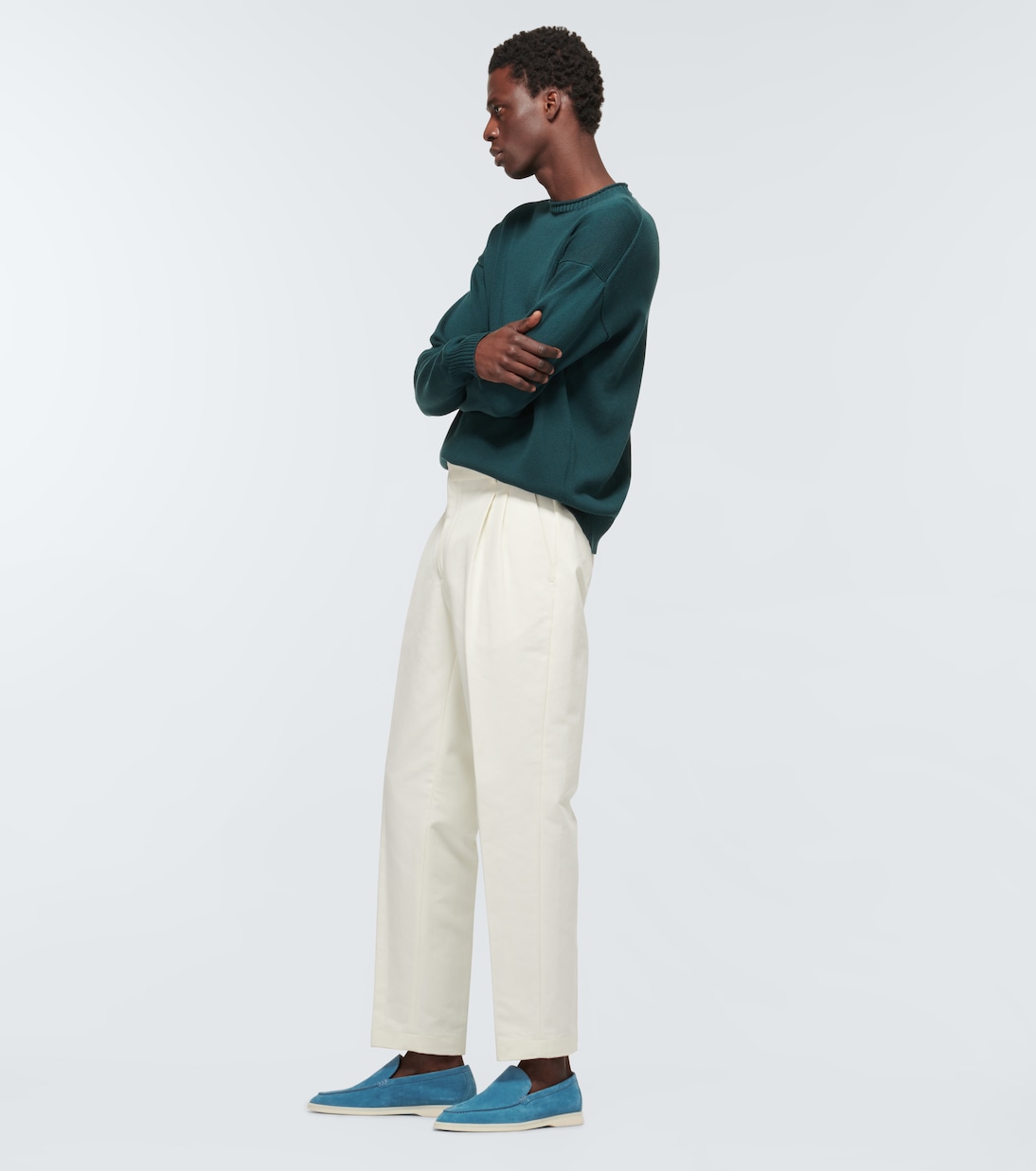 Slip-Ons Summer Walk aus Veloursleder | Loro Piana