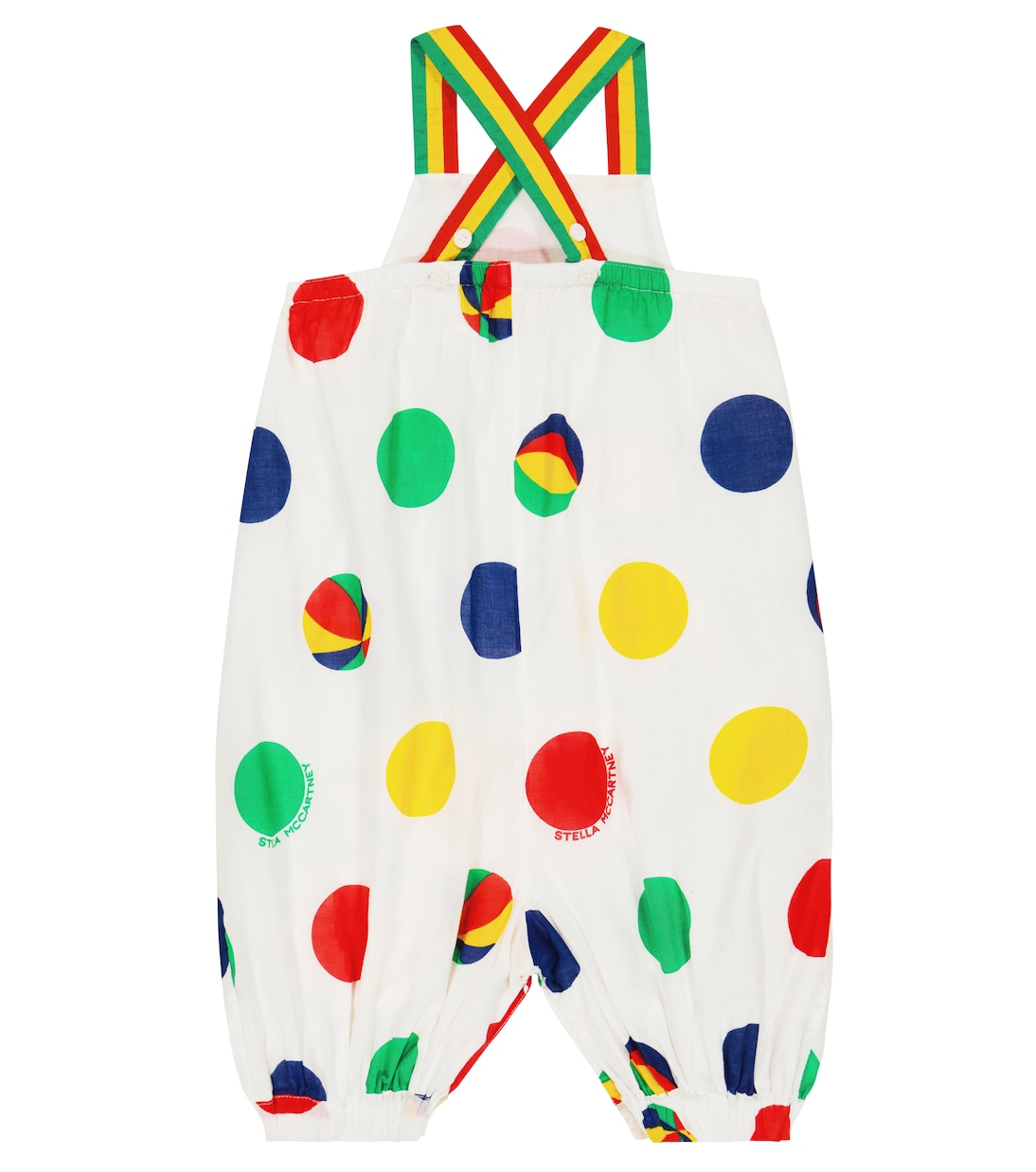 Baby polka-dot cotton onesie | Stella McCartney Kids