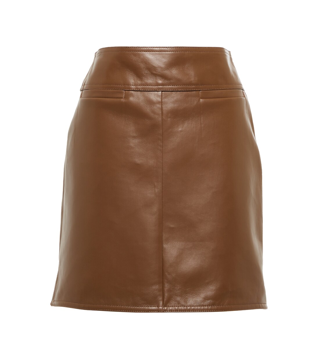 High-Rise-Minirock Bairo aus Leder | Max Mara