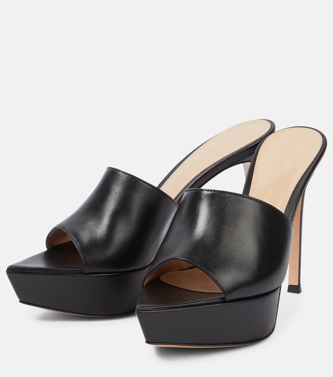 Betty point-toe leather mules | Gianvito Rossi