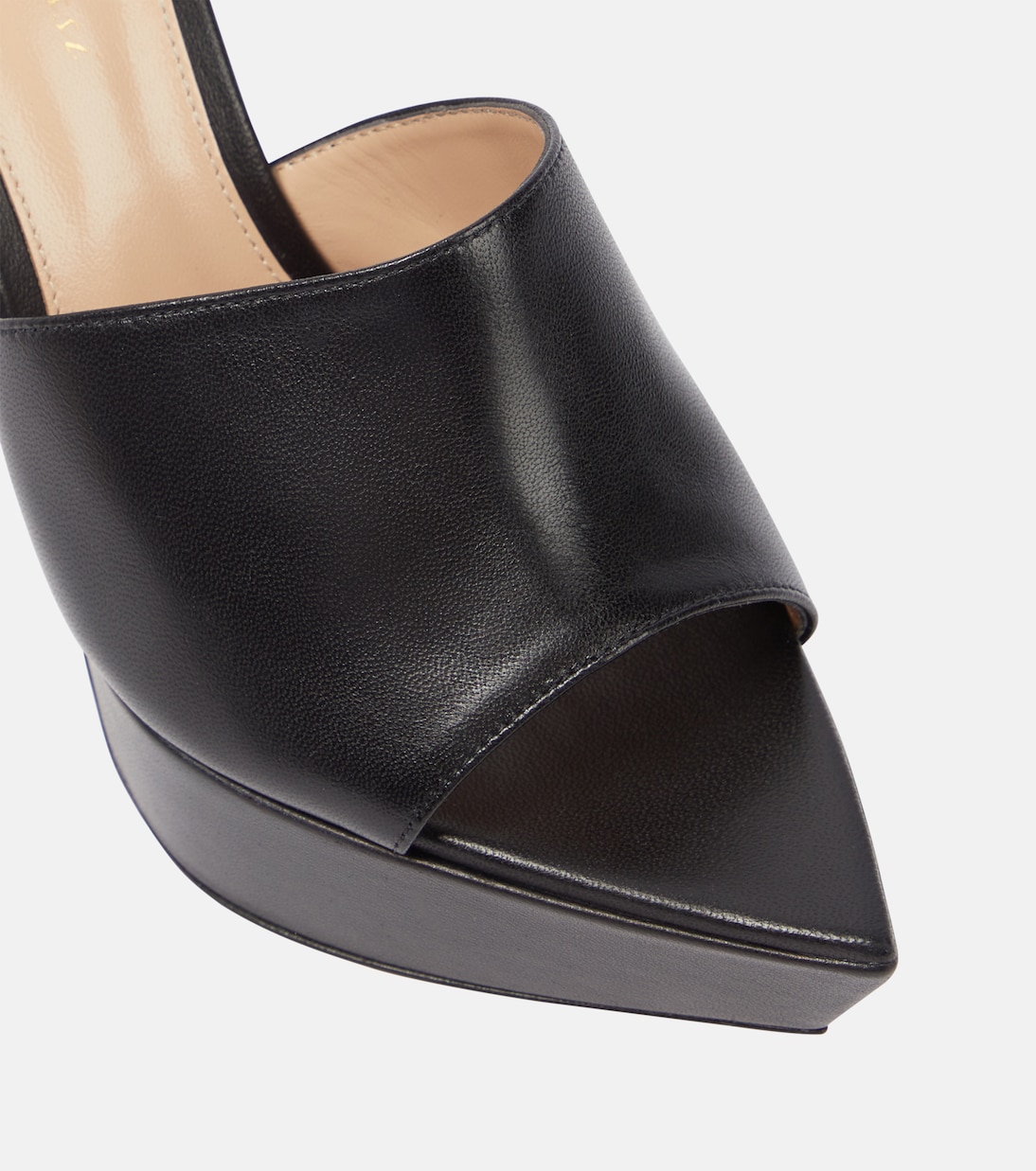 Betty point-toe leather mules | Gianvito Rossi