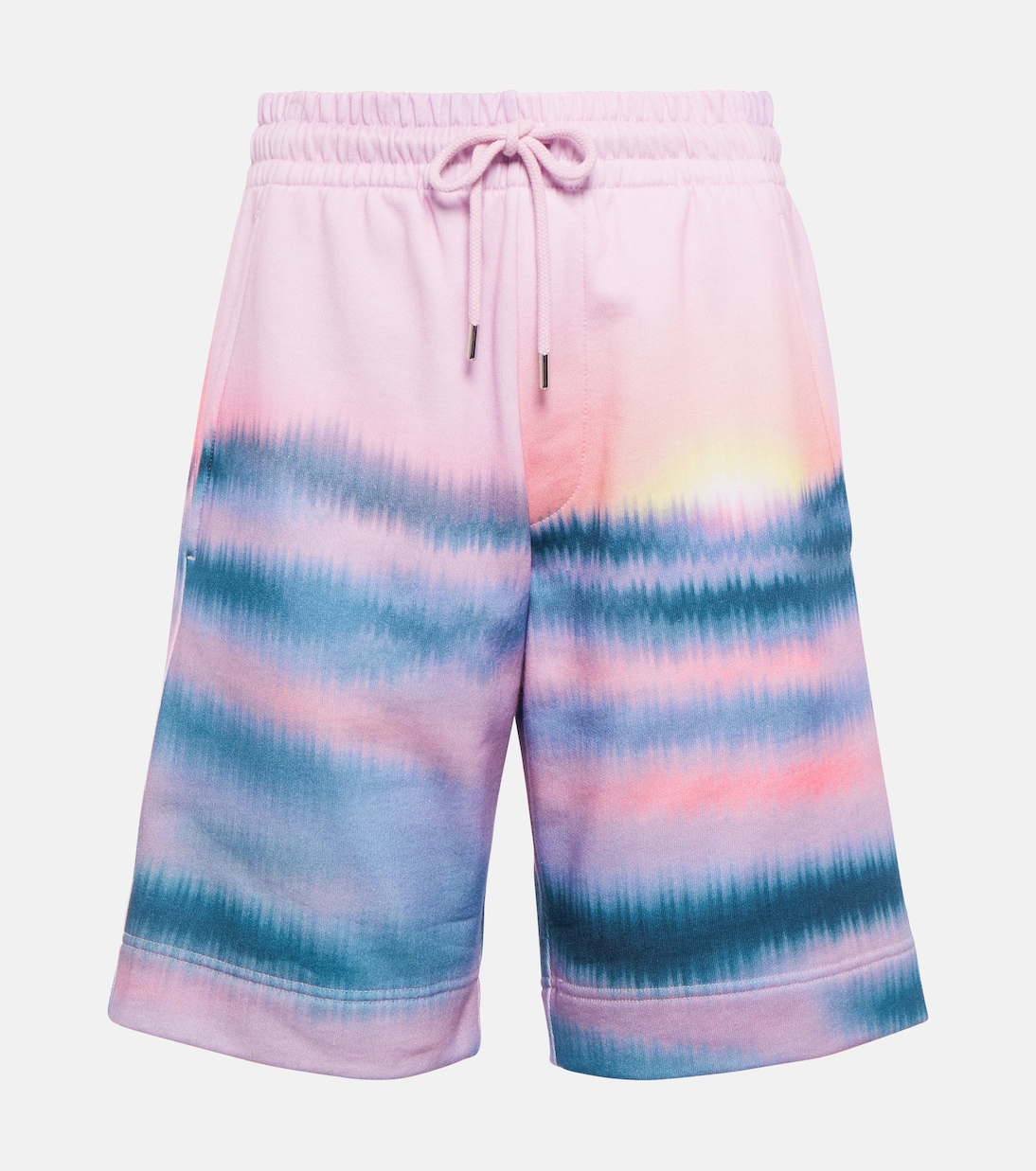 Shorts in jersey di cotone con stampa | Dries Van Noten