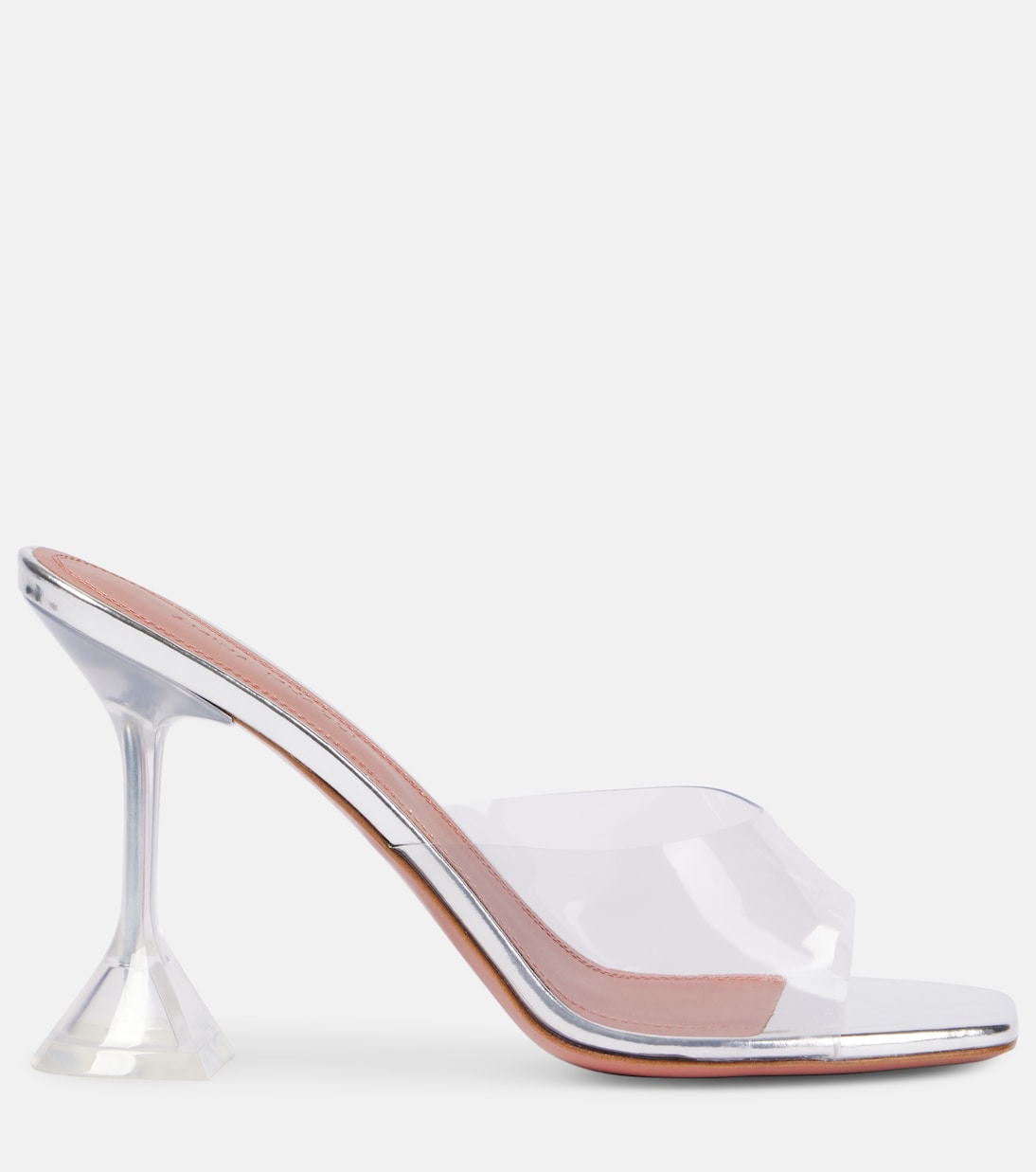 Mules Lupita 95 in PVC | Amina Muaddi