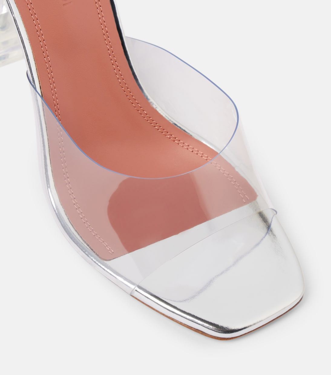Mules Lupita 95 in PVC | Amina Muaddi