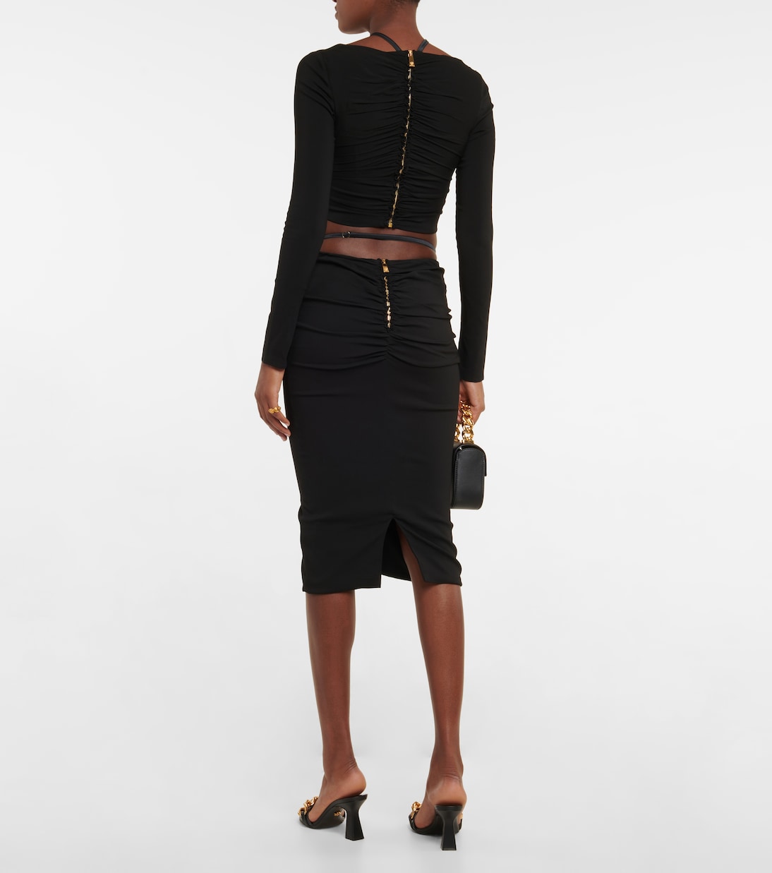Ruched crop top | Versace