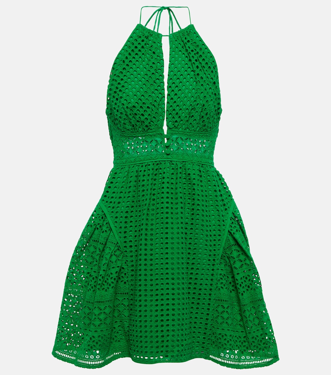 Minikleid aus Baumwolle mit Spitze | Self-Portrait