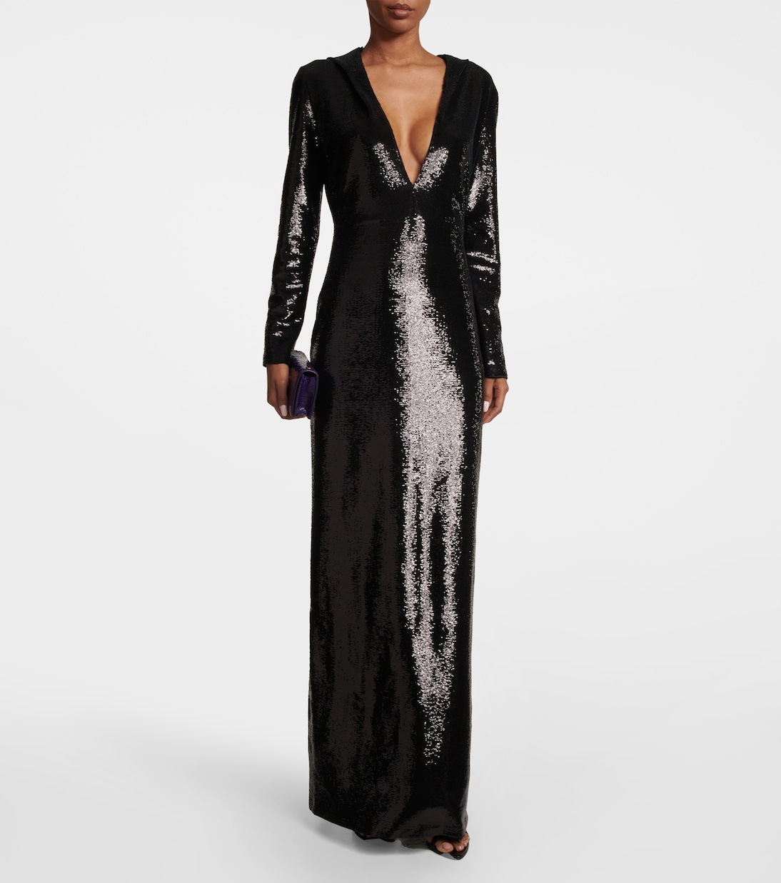 Sequin-embellished hooded gown | Tom Ford