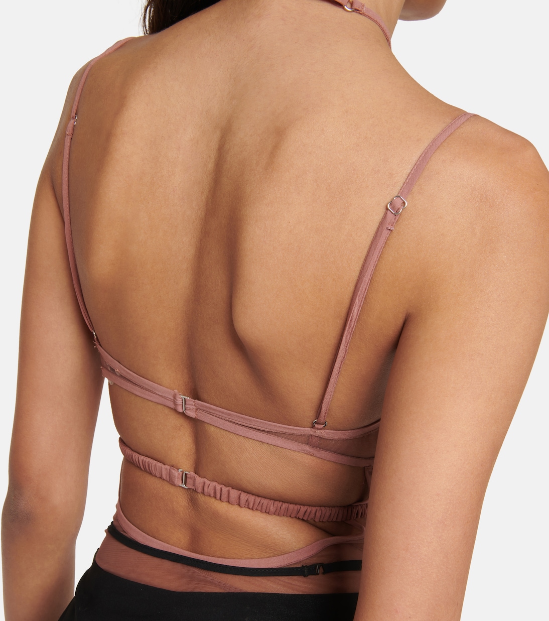 Cutout tulle bodysuit | Nensi Dojaka