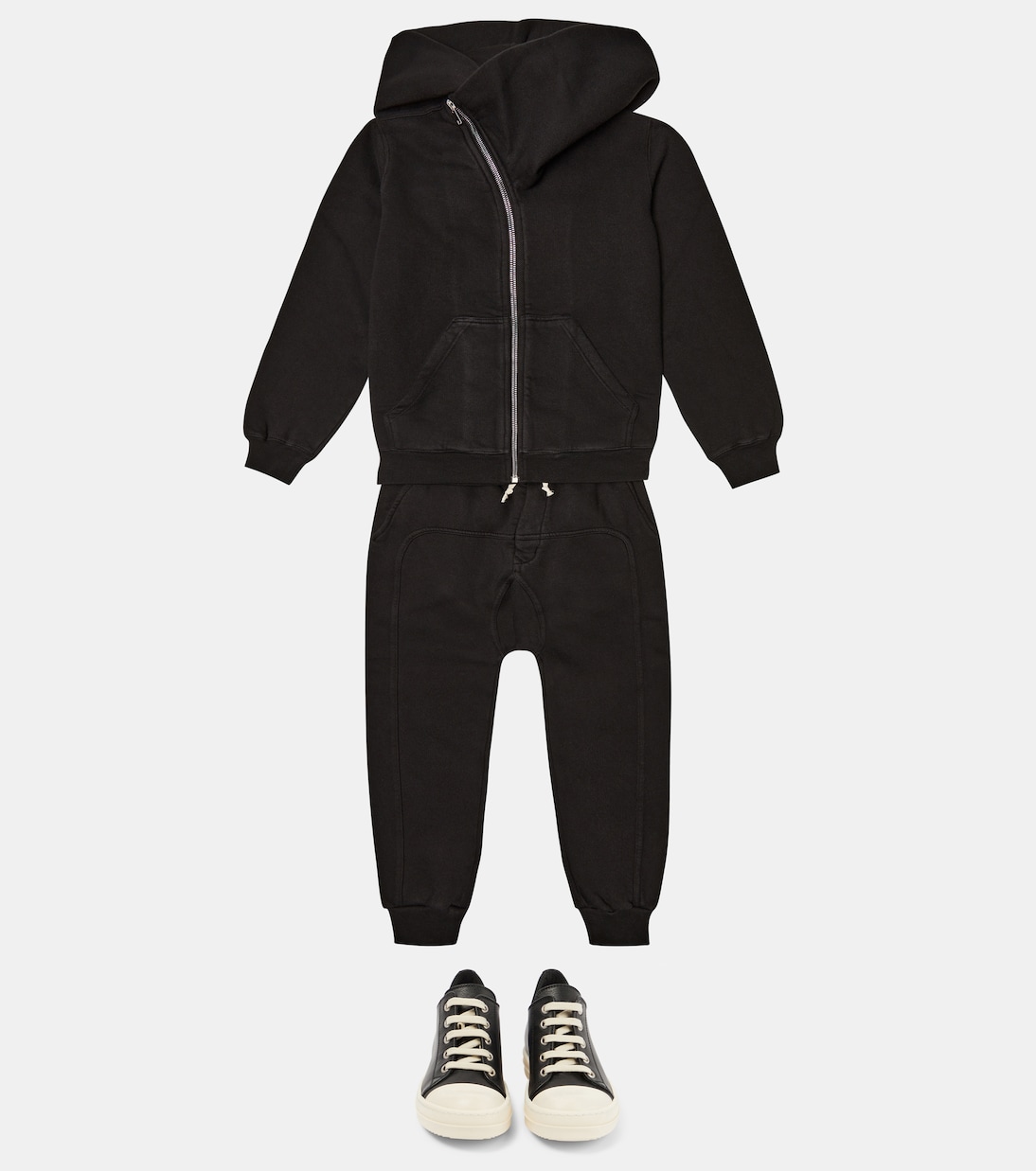 Felpa Mountain in cotone con cappuccio | Rick Owens Kids