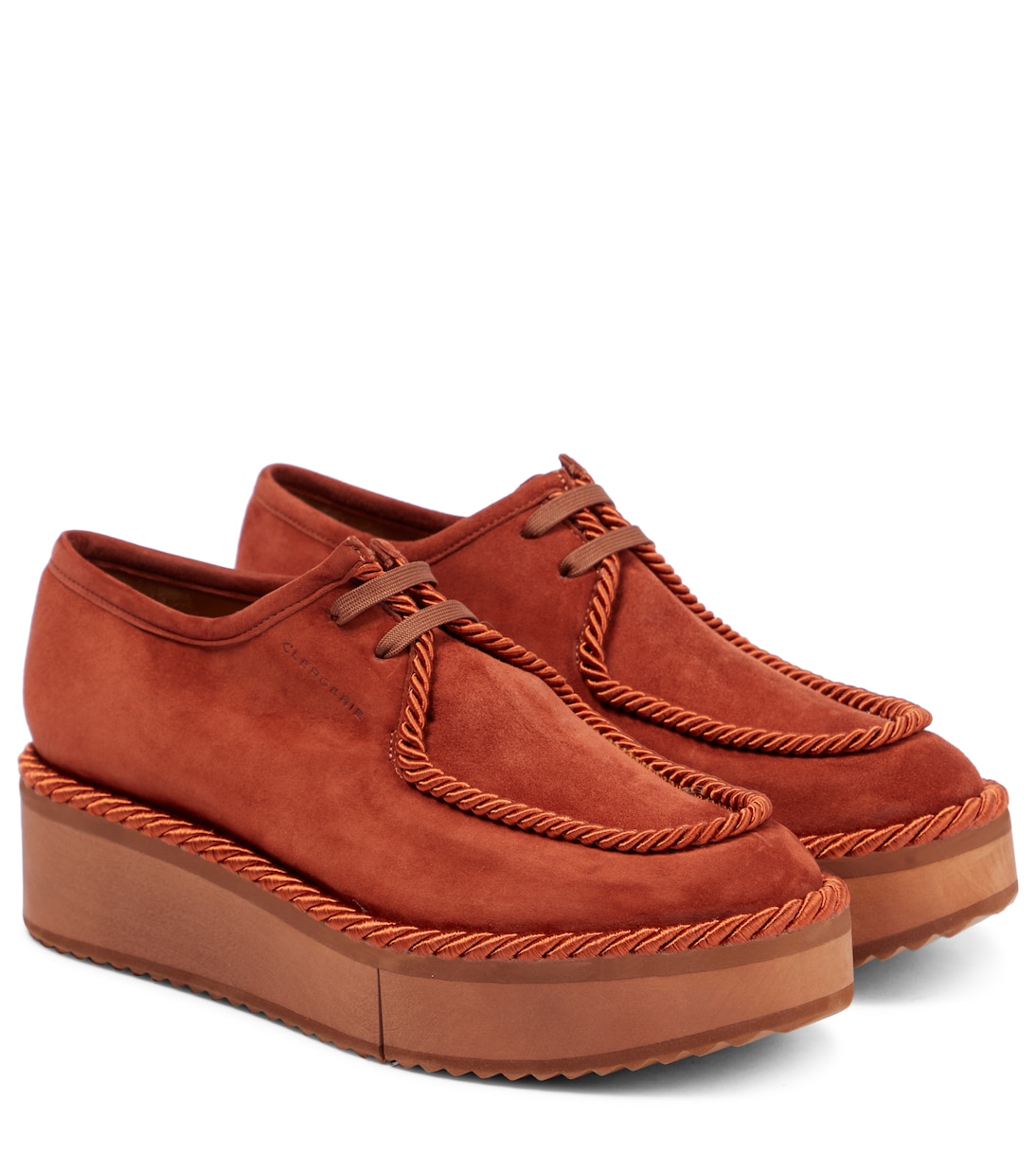 Plateauschuhe Blair aus Veloursleder | Clergerie