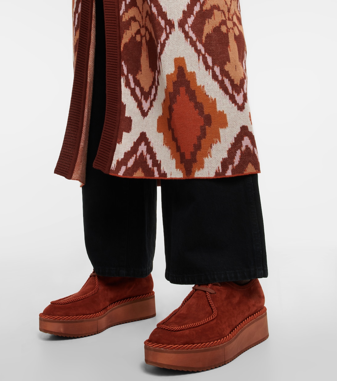 Plateauschuhe Blair aus Veloursleder | Clergerie