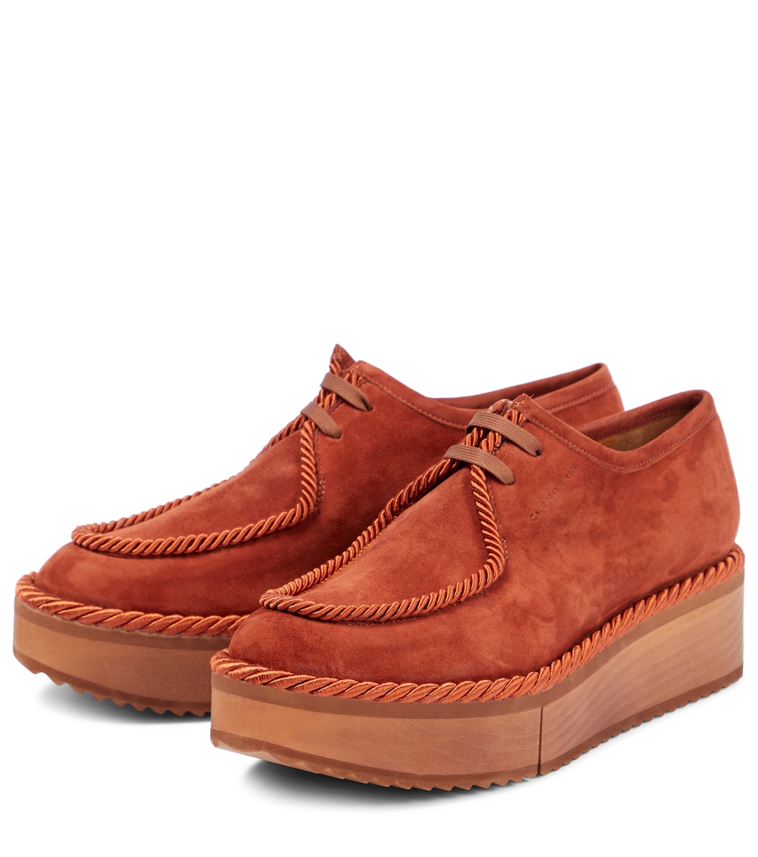 Plateauschuhe Blair aus Veloursleder | Clergerie