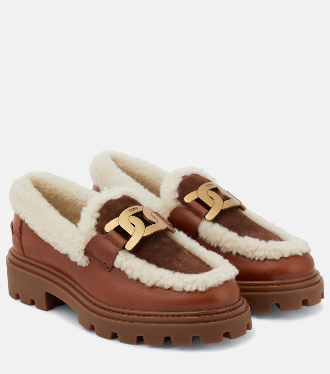 Loafers Kate aus Leder und Shearling | Tod's
