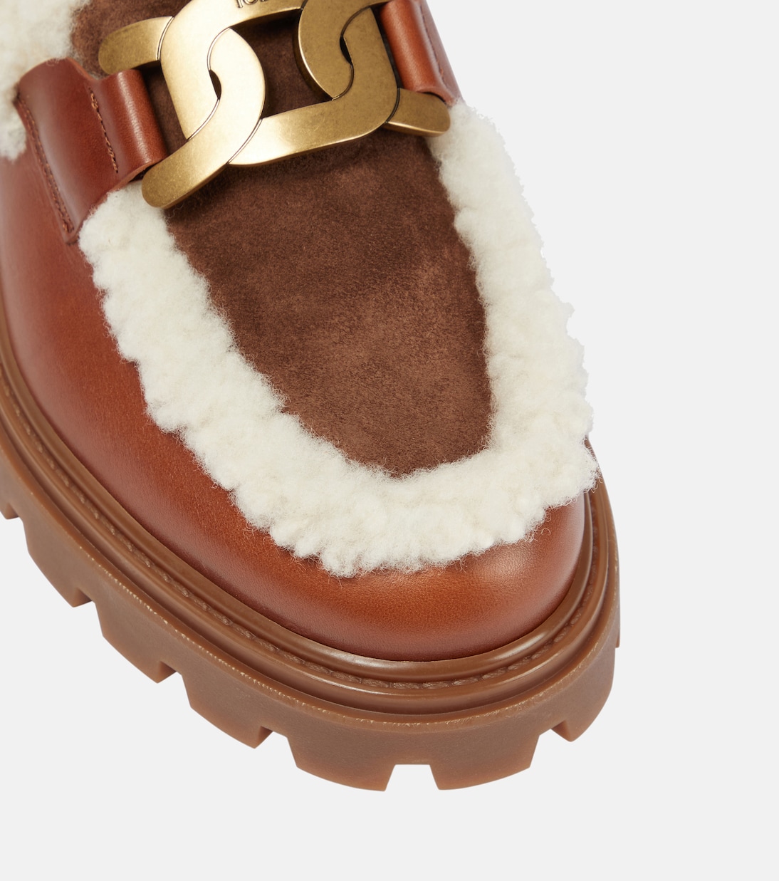 Loafers Kate aus Leder und Shearling | Tod's