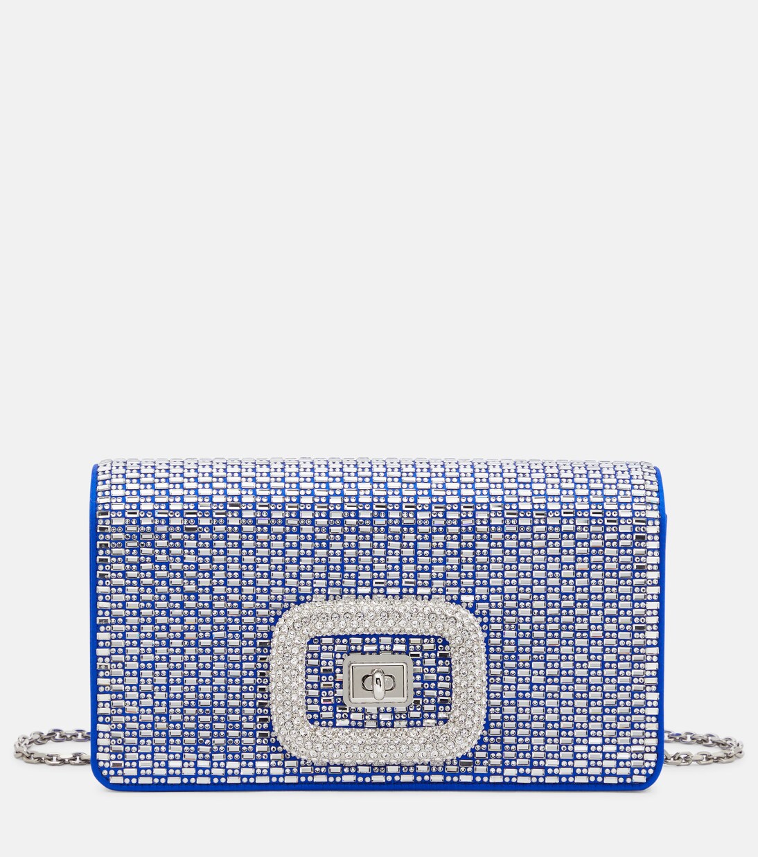 Borsa a spalla Viv' Choc in raso con cristalli | Roger Vivier
